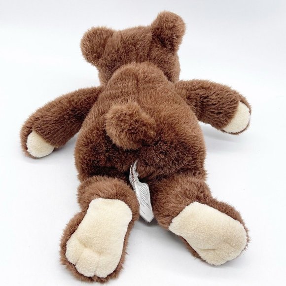 Gund Brown Tan Feet Teddy bear 1991 Plush Stuffed Animal 13 Inch - Picture 2 of 7